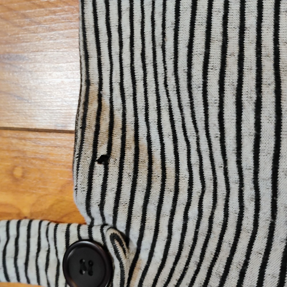 Maurices Women's Size Medium Black/White Patterned Strappy Tank Top Pockets - Picture 7 of 16